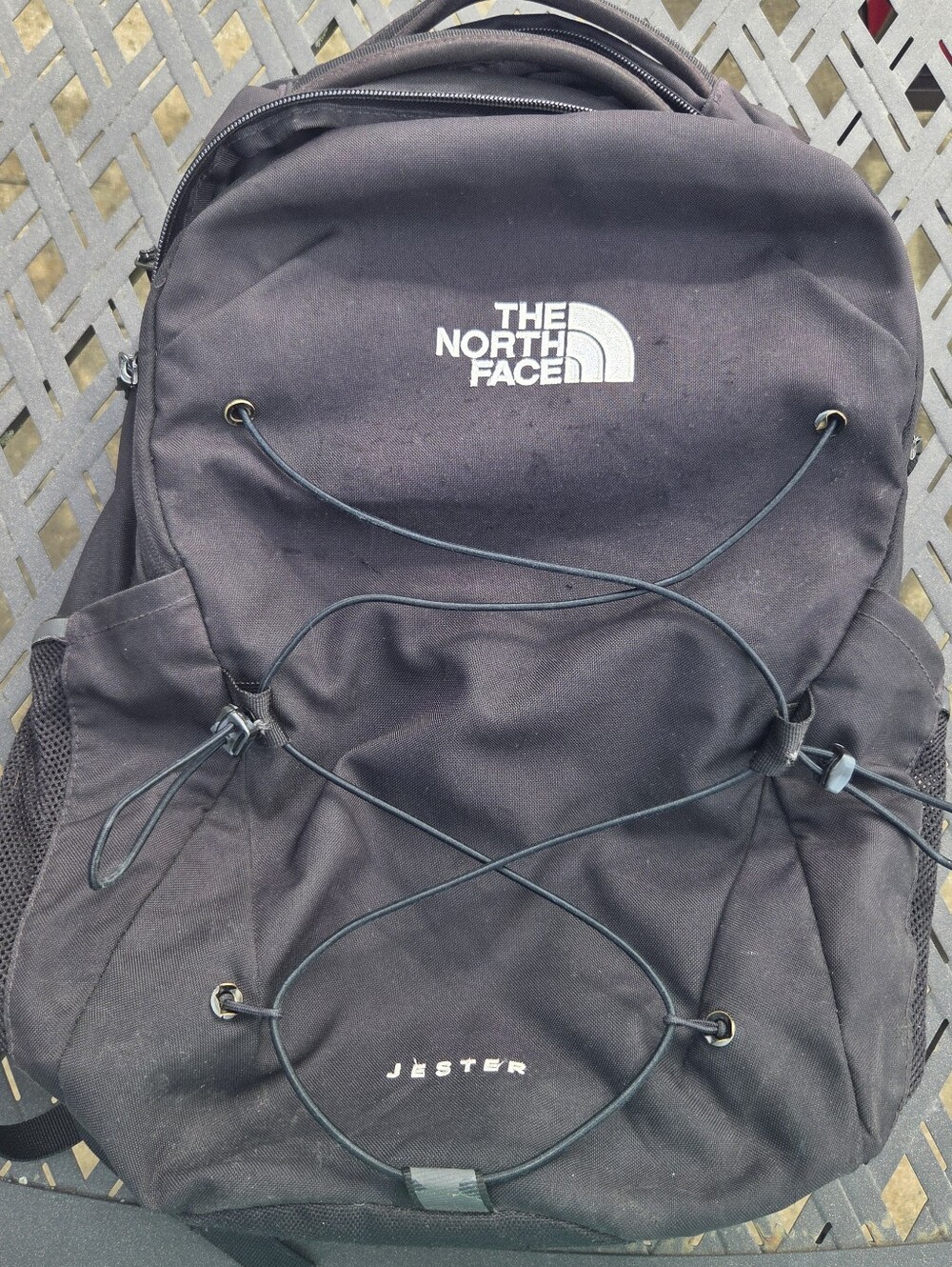 The North Face Jester Flexvent Black Backpack School Bag Hiking Travel Laptop